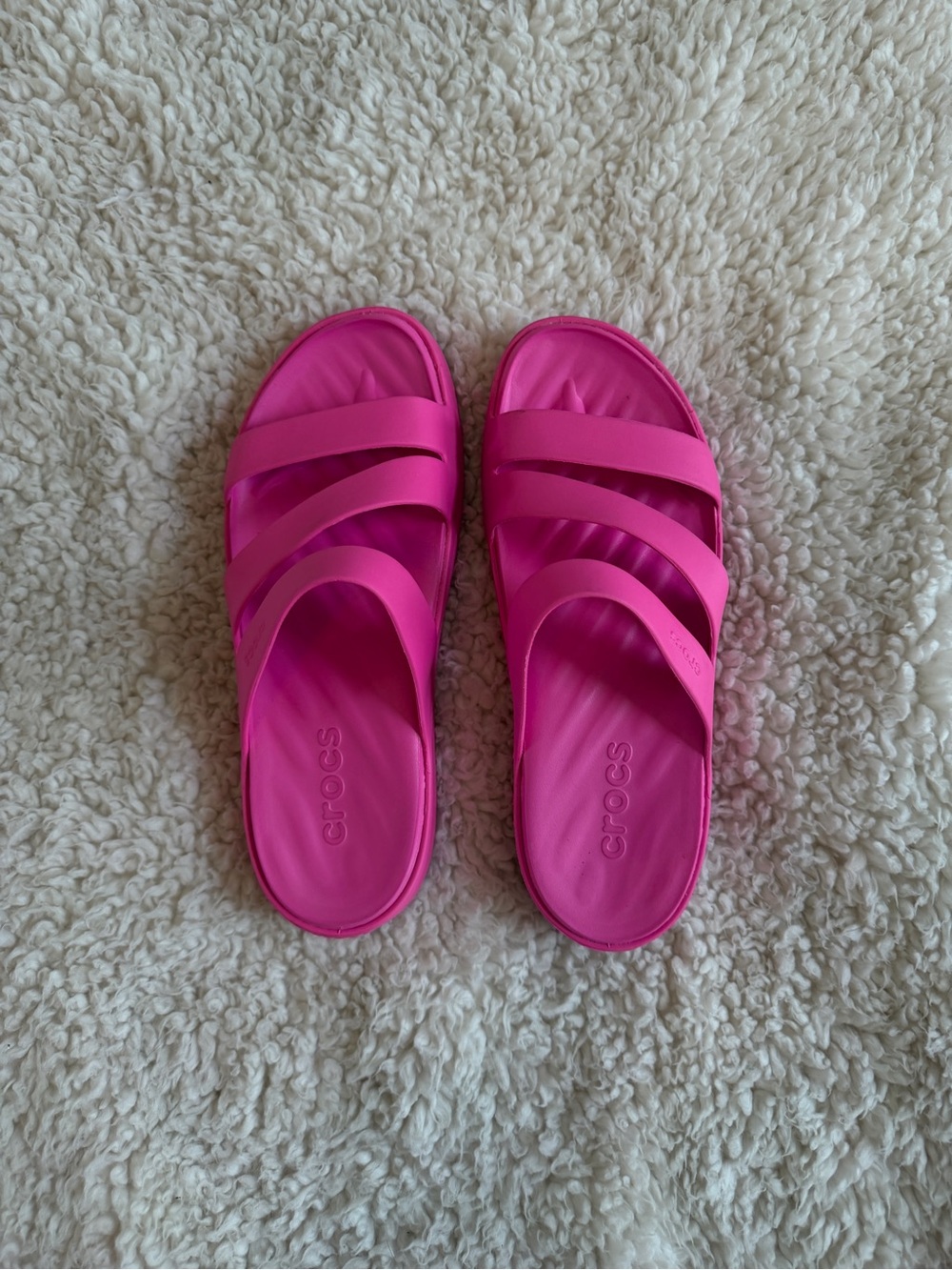 Crocs Getaway Slides Women’s Pink Slide Sandals Size 10